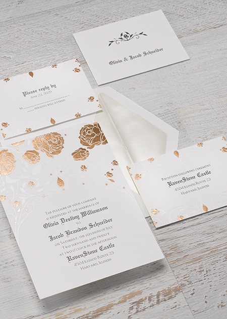 Sleeping Beauty Roses and Romance Invitations Sleeping Beauty Roses and Romance Invitations